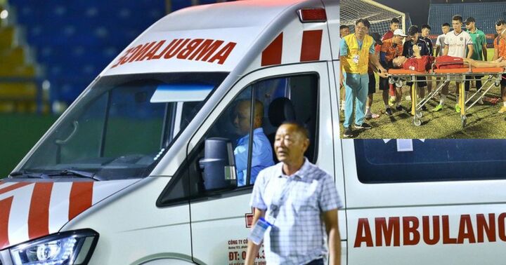 Thủ môn CLB Sông Lam Nghệ mất trí nhớ tạm thời sau cú va chạm 