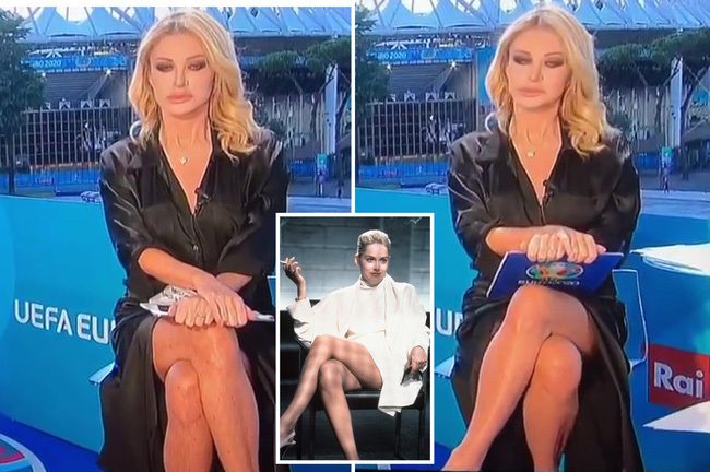 Nữ MC nóng bỏng dẫn bản tin Euro vô tình