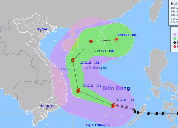 Bão số 9 áp sát đất liền kết hợp không khí lạnh, miền Trung hứng đợt mưa lớn