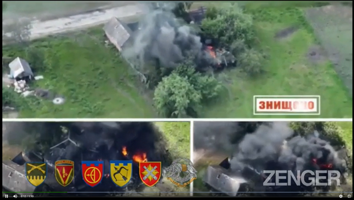 Video: Ukraine tuyên bố phá hủy đoàn xe tăng và xe bọc thép của Nga ở Lugansk 