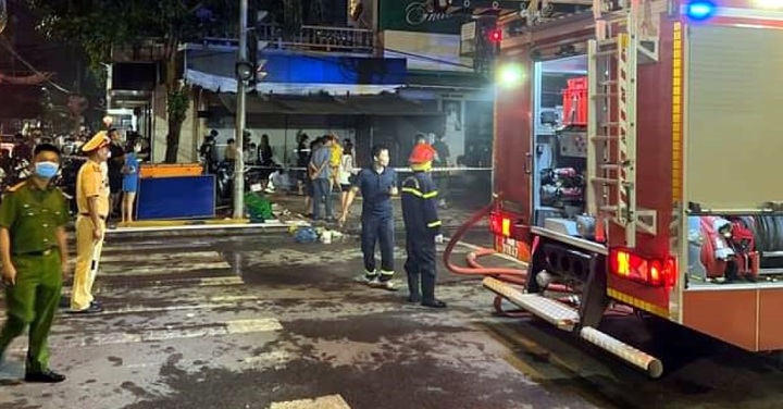 Cháy dãy nhà ở Móng Cái gây thiệt hại lớn về tài sản
