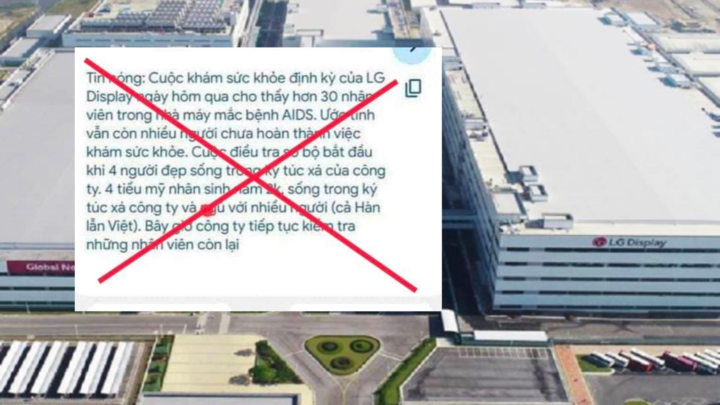 Bác thông tin 4 nữ công nhân của LG Display ở Hải Phòng làm lây nhiễm HIV