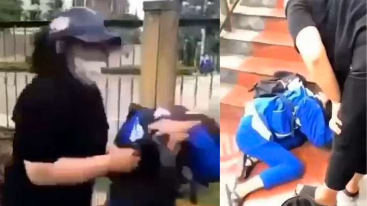 Xác minh clip nữ sinh bị nhóm 4 người hành hung bằng mũ bảo hiểm