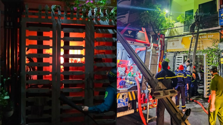 Giải cứu thành công 3 người khỏi căn nhà đang cháy ở Đà Nẵng