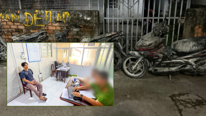 Bắt khẩn cấp người đàn ông phóng hỏa đốt nhà hàng xóm vì mâu thuẫn