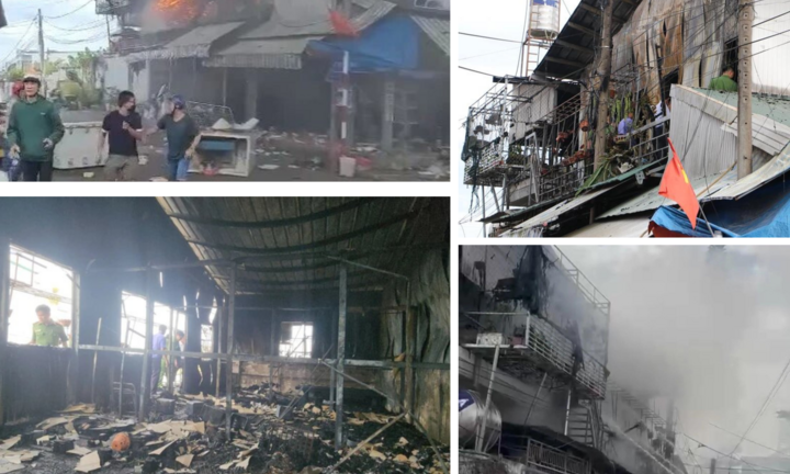 Cháy cửa hàng tiện lợi ở trung tâm TP.Bảo Lộc, người dân hoảng loạn 