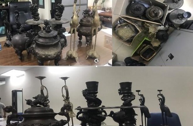 Bắt cặp đôi trộm cổ vật ở đình chùa để 