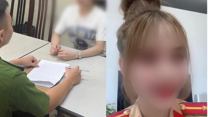 Hà Nội: Xử lý người phụ nữ mặc áo công an để đăng Tiktok