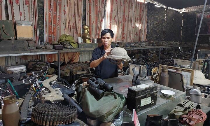 Bộ sưu tập kỷ vật chiến tranh của Thượng tá Công an Đào Văn Hà