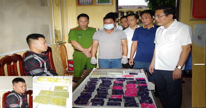 Hà Nam: Bắt nam thanh niên vận chuyển 5 bánh Heroin và hơn 10.000 viên ma túy tổng hợp