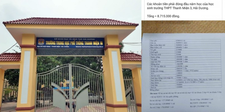 Vụ việc trường THPT lạm thu ở Hải Dương: UBND chỉ đạo kiểm tra, làm rõ thông tin