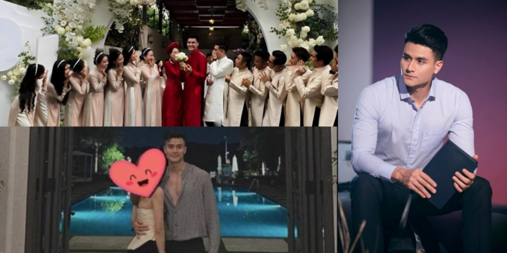 Siêu mẫu Vĩnh Thụy hạnh phúc cùng ái nữ nhà đại gia bất động sản trong lễ vu quy