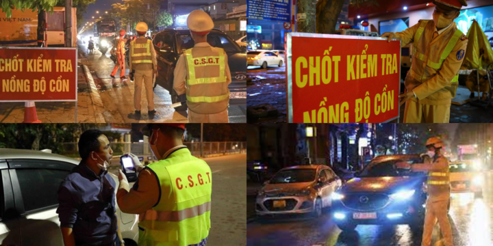 Hà Nội: 30 trường hợp vi phạm nồng độ cồn trong ngày 10/10
