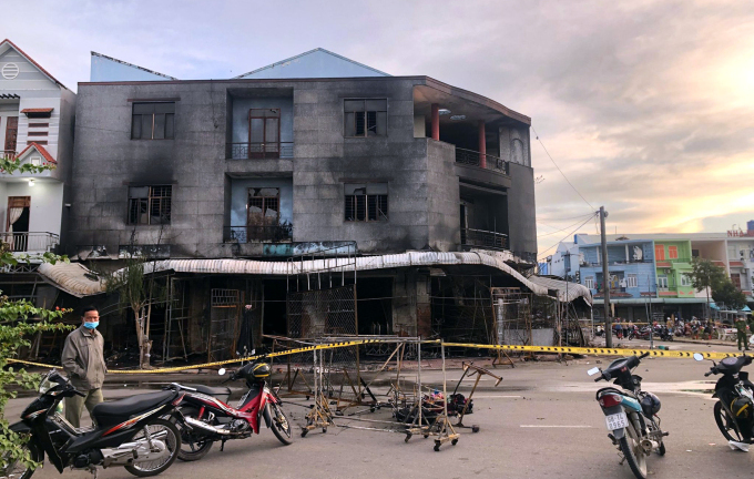 Kiên Giang: Cháy cửa hàng quần áo, vợ chồng cùng 2 con nhỏ tử vong