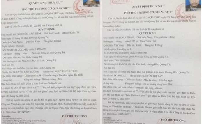 Truy nã 2 bị can khoét tường, trốn khỏi trại tạm giam