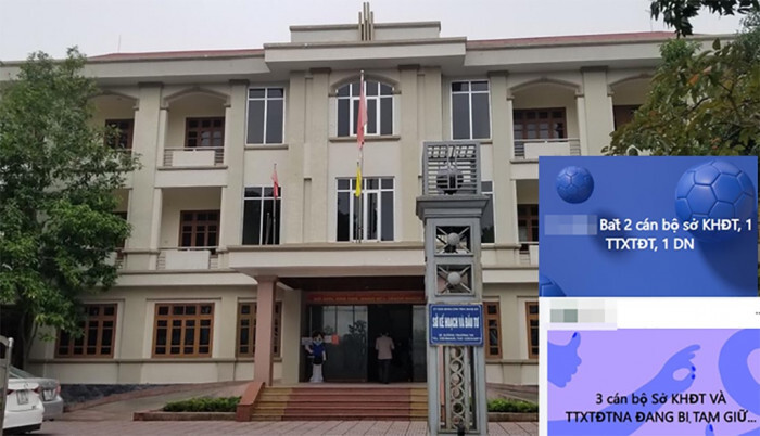 Nghệ An: Ba cán bộ bị tạm giữ để điều tra nghi liên quan 