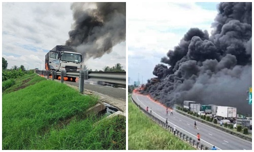 Vụ xe chở nhớt cháy trên cao tốc TP.HCM-Trung Lương: Xác định thiệt hại