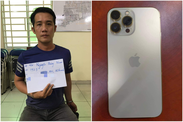 Đối tượng nghiện chạy xe ôm trước trường ĐH Hutech, giật iPhone của cô gái