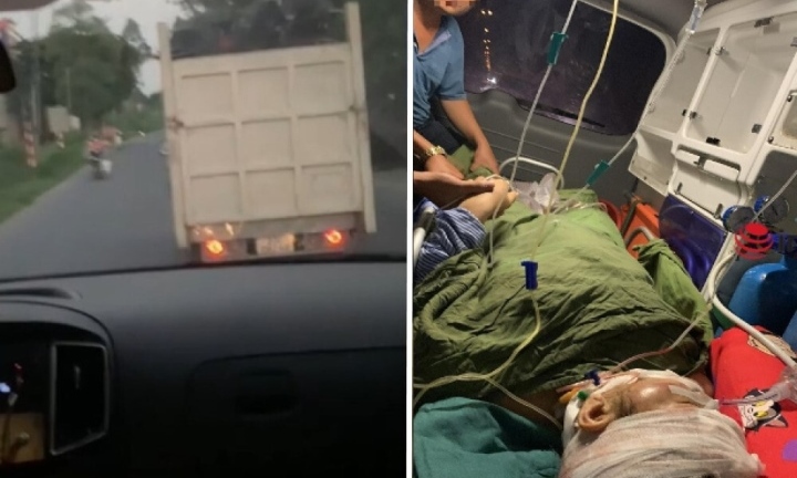 Vụ xe tải tạt đầu xe chở bệnh nhân nguy kịch: Danh tính tài xế 