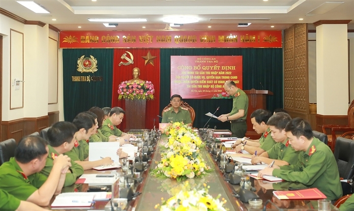 Bộ Công an tiến hành xác minh tài sản, thu nhập 14 người có chức vụ, quyền hạn trong Công an nhân dân