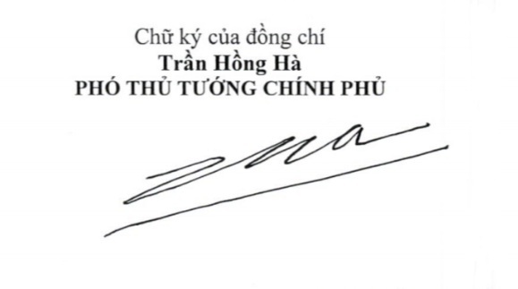 Giới thiệu chữ ký của 2 tân Phó Thủ tướng Chính phủ
