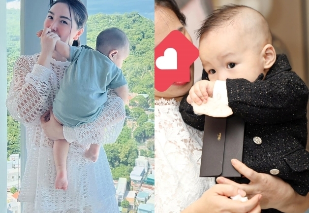 Bảo Thy công khai dung mạo quý tử sau 1 năm giấu kín