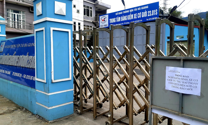 Hà Giang: Trung tâm đăng kiểm xe cơ giới duy nhất tạm ngừng hoạt động