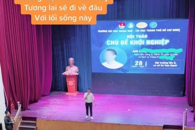 Vụ diễn giả đi muộn, phát ngôn phản cảm: Nhà Văn hóa Sinh viên TP.HCM thông tin 