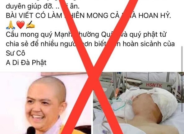 Cảnh giác với tin nhắn, văn bản mạo danh Hội Phật giáo kêu gọi từ thiện