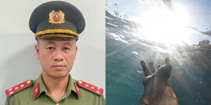 Đại úy công an dũng cảm lao xuống hồ, cứu cháu bé 8 tuổi bị đuối nước
