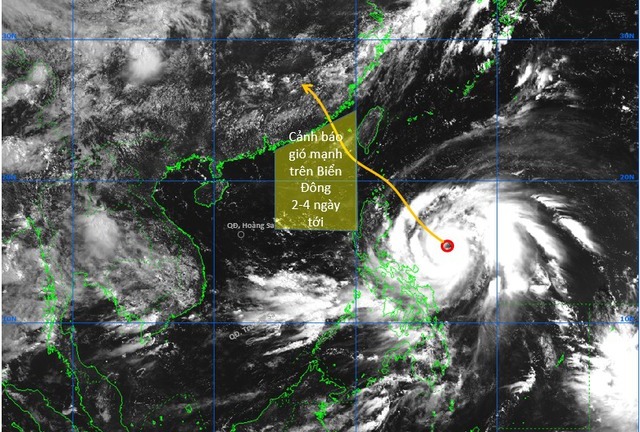 Bão Doksuri có thể mạnh lên thành siêu bão, miền Bắc dự báo sẽ có mưa