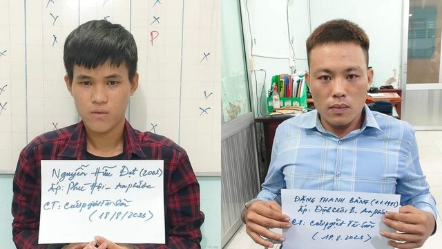 Tạm giữ hai thanh niên xông vào nhà giật điện thoại của bé gái 13 tuổi