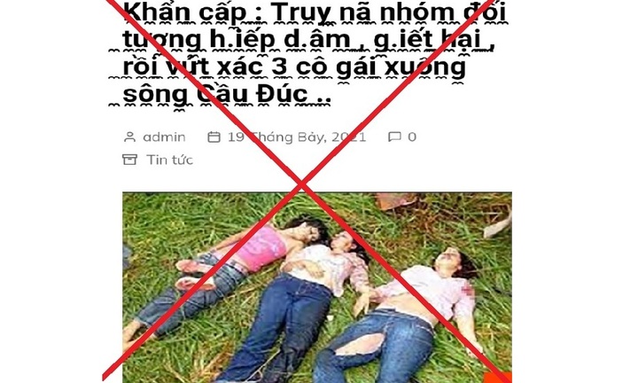 Bác tin truy nã nhóm đối tượng hiếp dâm, giết hại rồi vứt xác 3 cô gái xuống sông Cầu Đúc