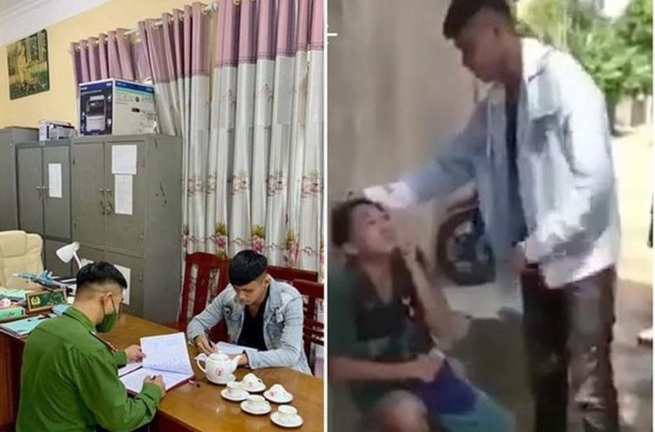 Nam thanh niên hành hung bạn dã man, bắt quỳ gối rồi quay clip đăng lên mạng