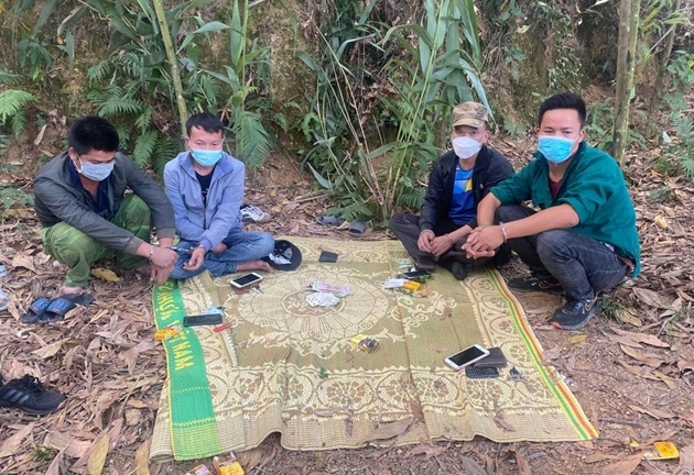 Bắc Giang: Nhóm con bạc say sưa sát phạt trên đồi trồng keo