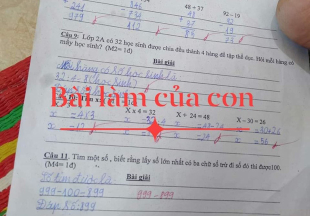 Học sinh ghi đáp án 