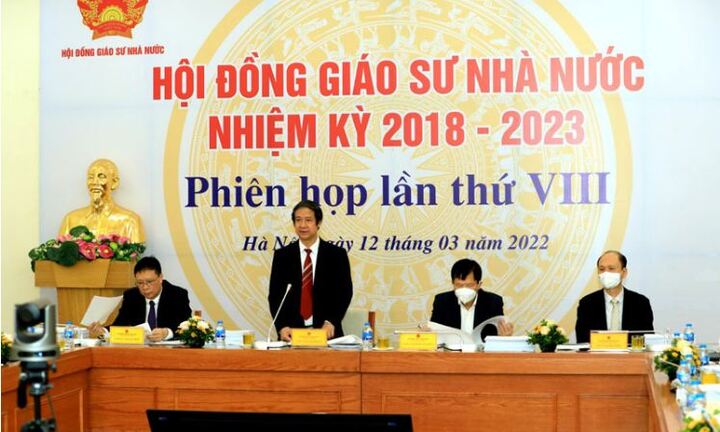 405 ứng viên GS, PGS được Hội đồng giáo sư Nhà nước bỏ phiếu tín nhiệm đạt tiêu chuẩn