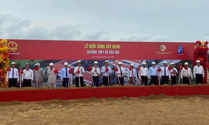 Khởi công xây dựng Trường Trung học Phổ thông Võ Văn Tần