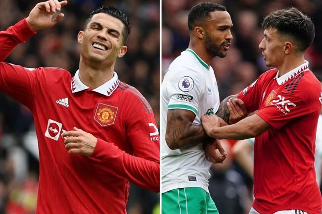 Ronaldo 2 lần bị từ chối bàn thắng trong trận MU 