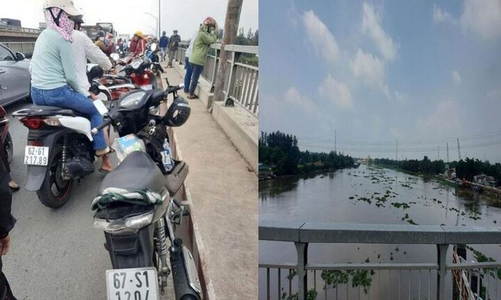 Long An: Nam thanh niên nhảy cầu Bến Lức mất tích