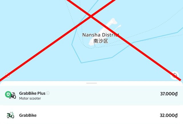 Grab xin lỗi về bản đồ app sai thông tin chủ quyền Việt Nam ở Biển Đông