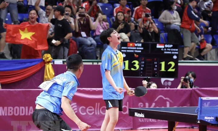 Thắng Singapore, bóng bàn Việt Nam giành tấm HCV SEA Games lịch sử