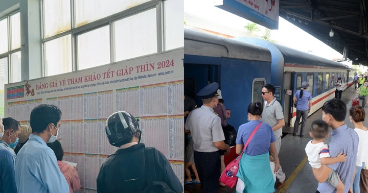 Ngày đầu mở bán vé tàu Tết 2024, giá cao nhất gần 3 triệu đồng