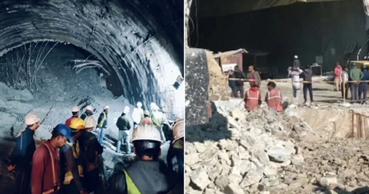 Sập đường hầm đang thi công ở Ấn Độ, 40 công nhân mắc kẹt