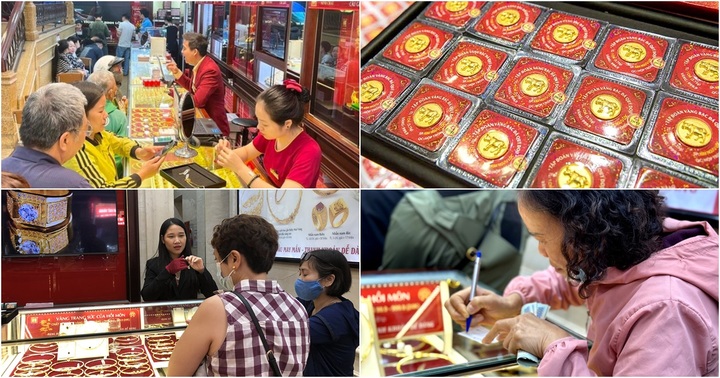 Giá vàng vượt mốc 74 triệu đồng/lượng, người dân ôm tiền đi mua vàng cất két