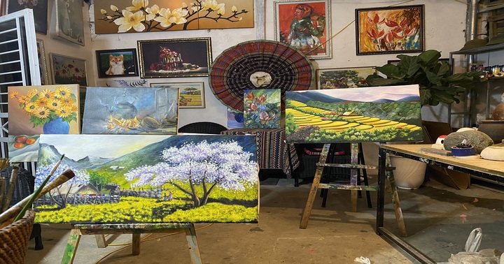 Đấu giá tranh ủng hộ trường mầm non khó khăn ở Quảng Bình