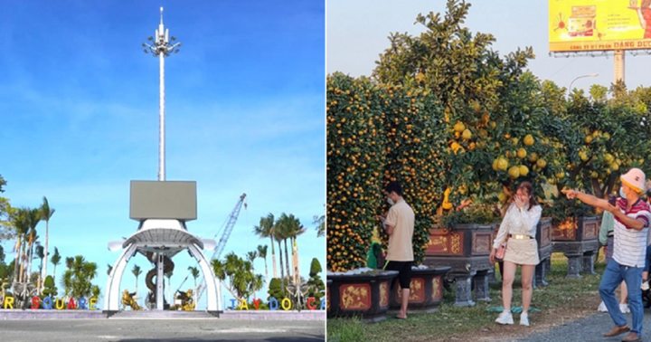 Cận cảnh điểm hoa Tết miễn phí mặt bằng cho người dân buôn bán ở Cần Thơ