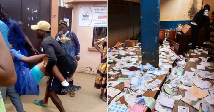 Hiện trường thảm kịch giẫm đạp tại trường học ở Cameroon khiến ít nhất 10 học sinh thiệt mạng