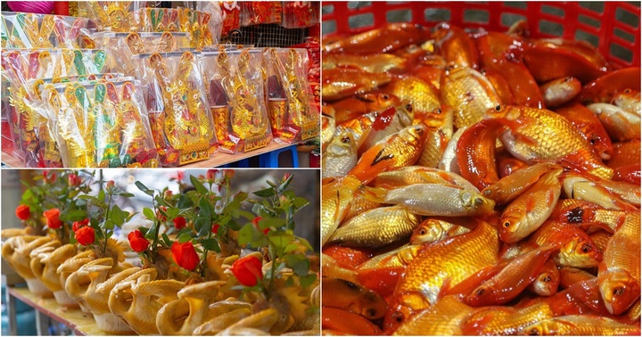 Nhộn nhịp thị trường đồ lễ cúng ông Công ông Táo 