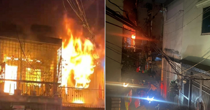 Cháy nhà trong hẻm ở TP.HCM lúc rạng sáng, 4 người tử vong